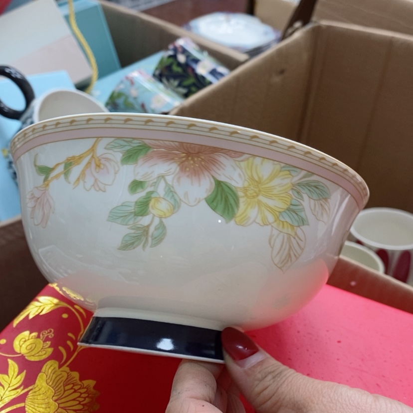 【闪购商品】钛合金花之语面碗6个，6寸