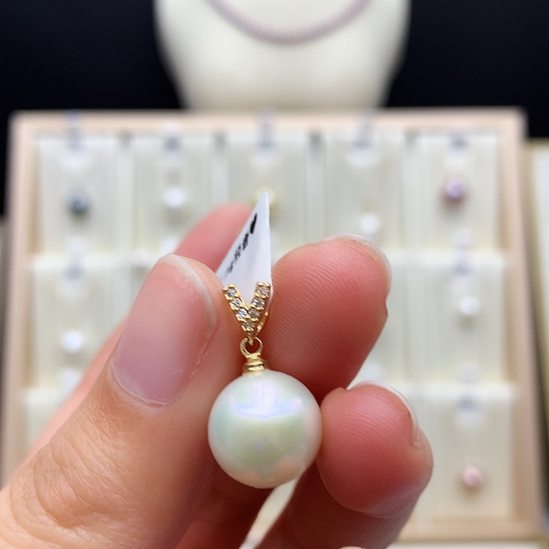 合金淡水珍珠颈饰