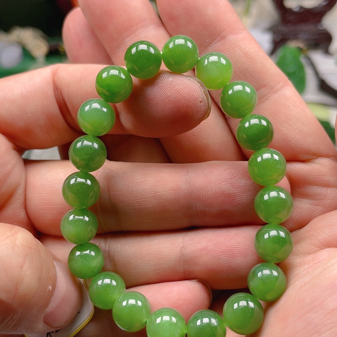 和田玉（碧玉）手链未镶嵌