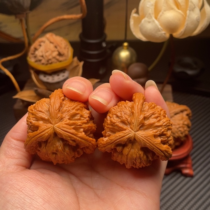 吊坠文玩核桃白狮子41