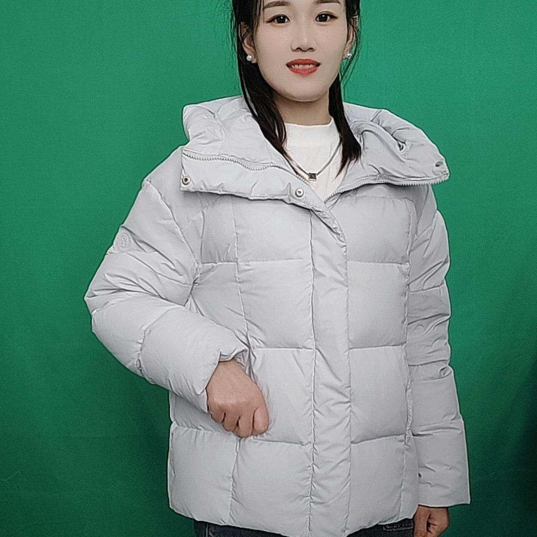 九成品羽绒服外壳冬季潮流保连帽防水立领短款面包服外套东北可穿