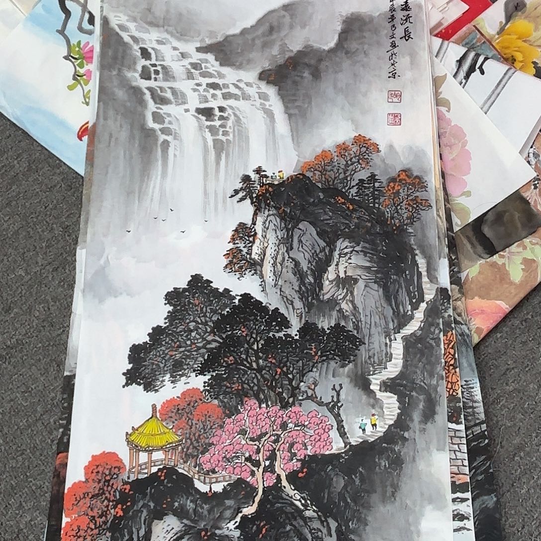 国画国画作品多次入选国内外