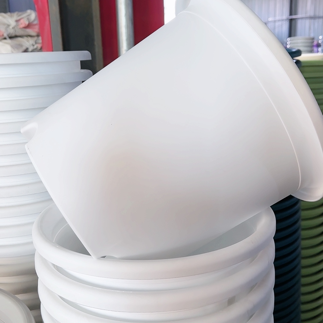 树脂四季盆6#无拖纯白5