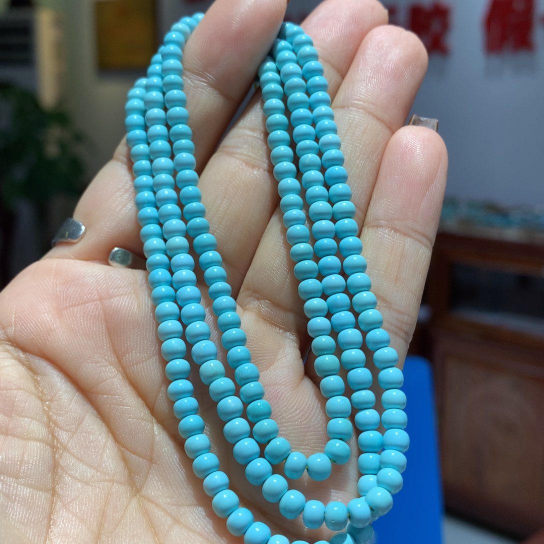 未镶嵌绿松石长链