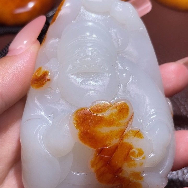 心***神和田玉未镶嵌颈饰
