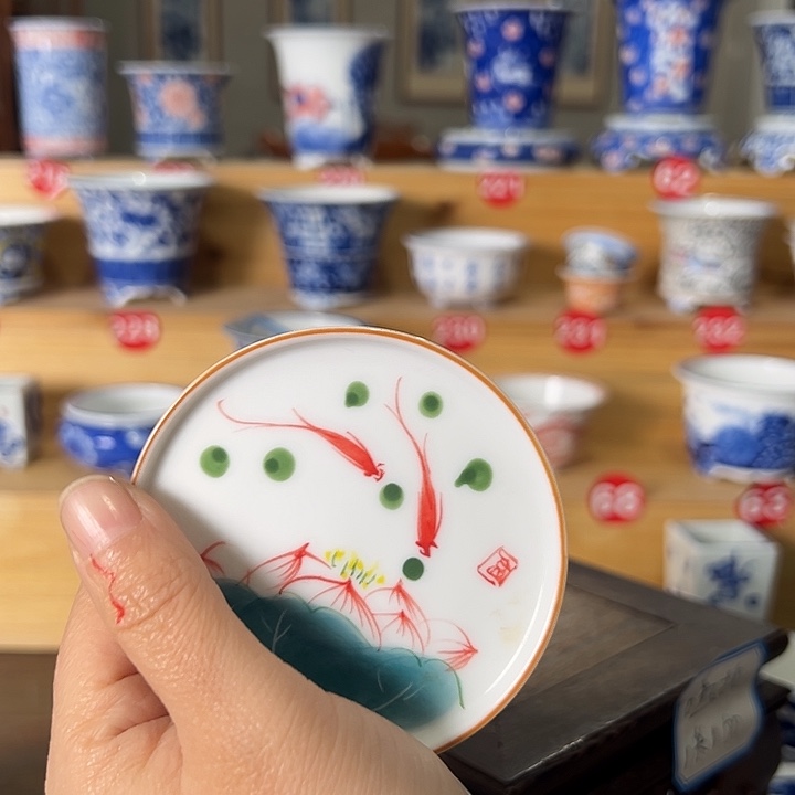 墨奈手绘陶瓷花盆