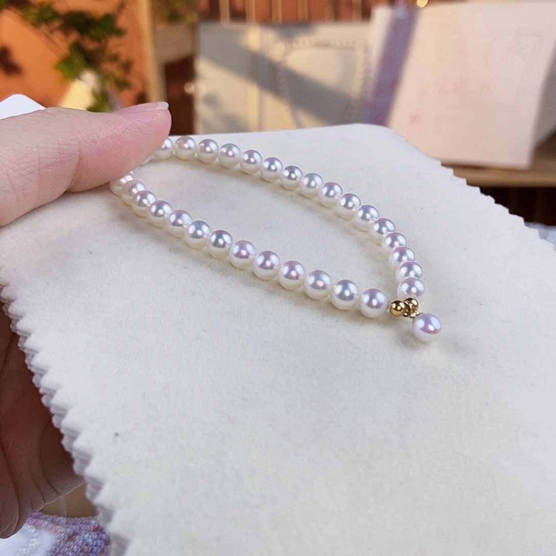 淡水珍珠手绳银S925镶嵌