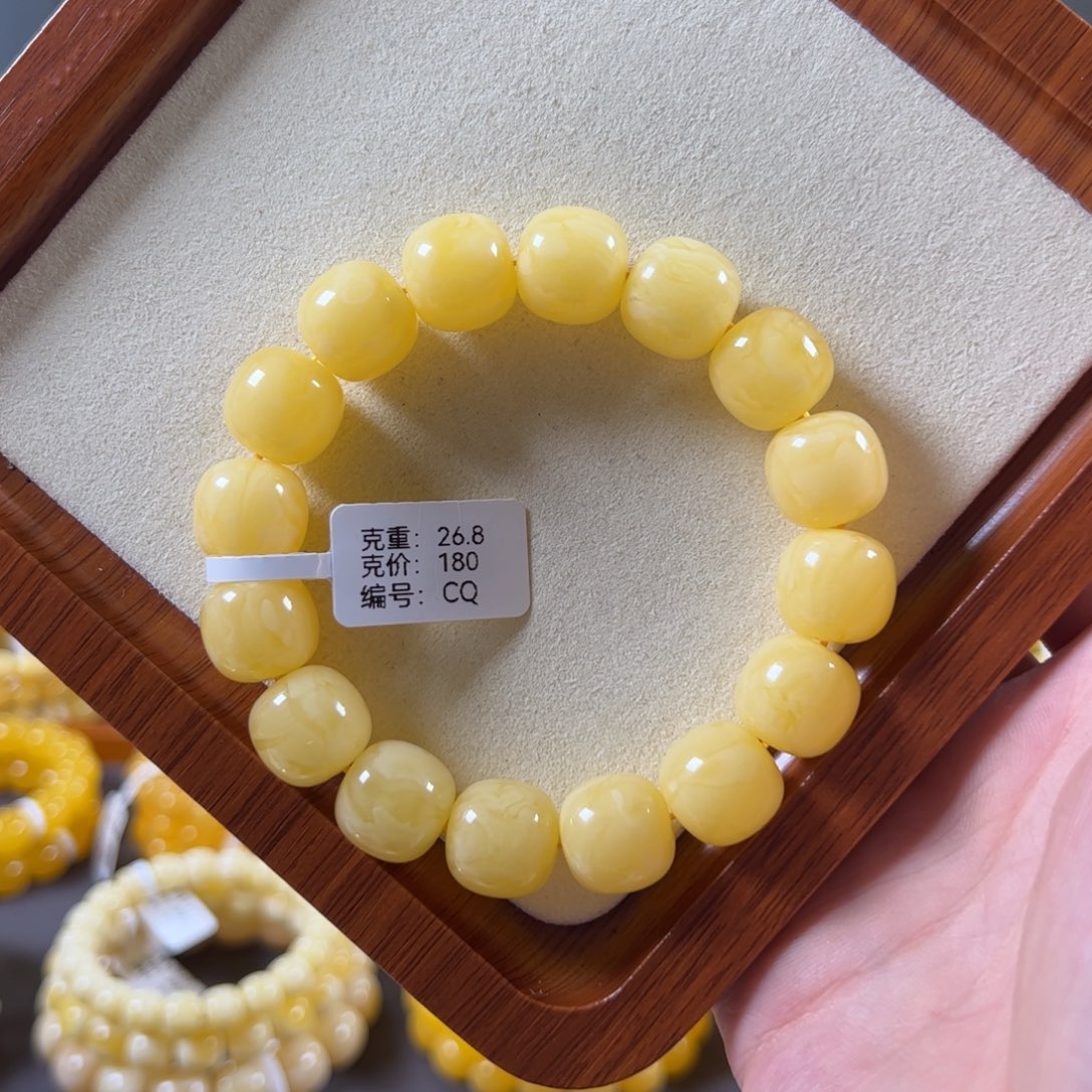 裸石蜜蜡未镶嵌14mm焦皮鸡油黄浓蜡同料老型cq