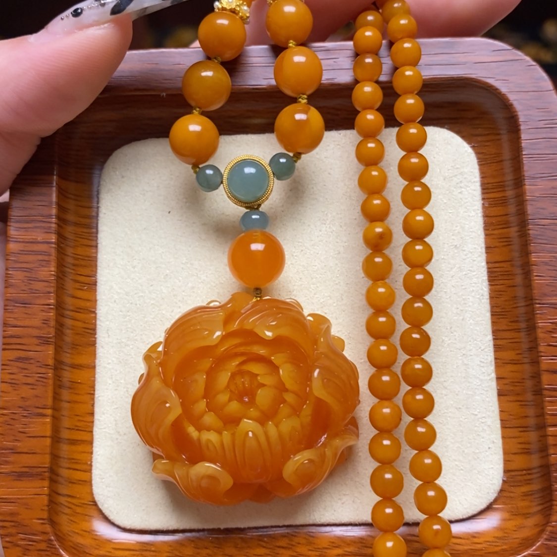 【闪购商品】蜜蜡颈饰未镶嵌项链