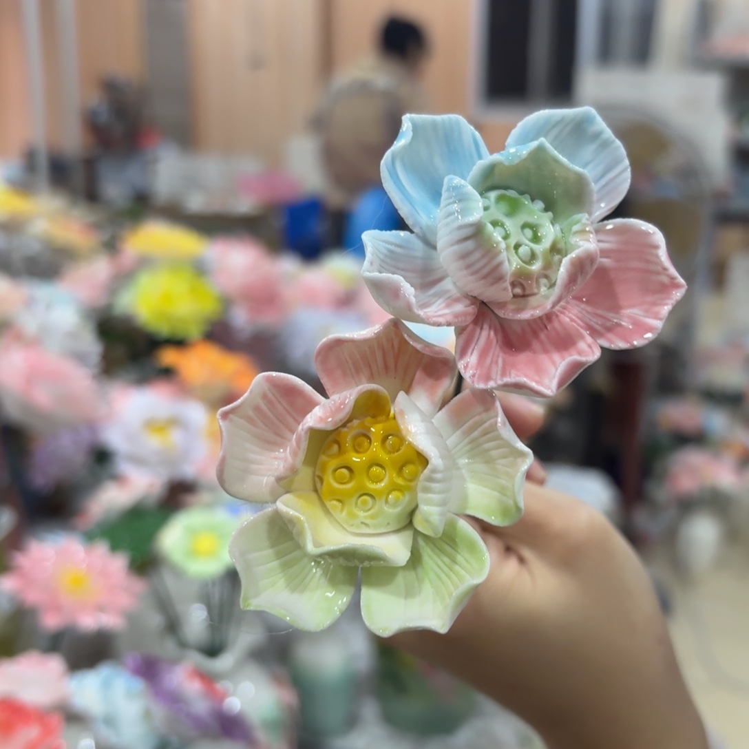 陶瓷花，20元发货，退款拉黑