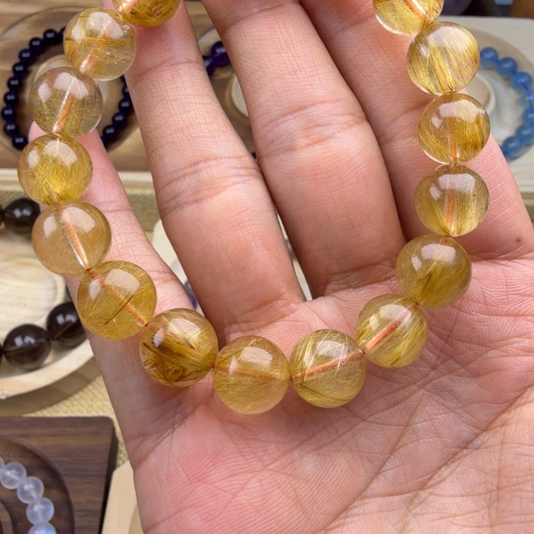 水晶手链未镶嵌扶*金发晶