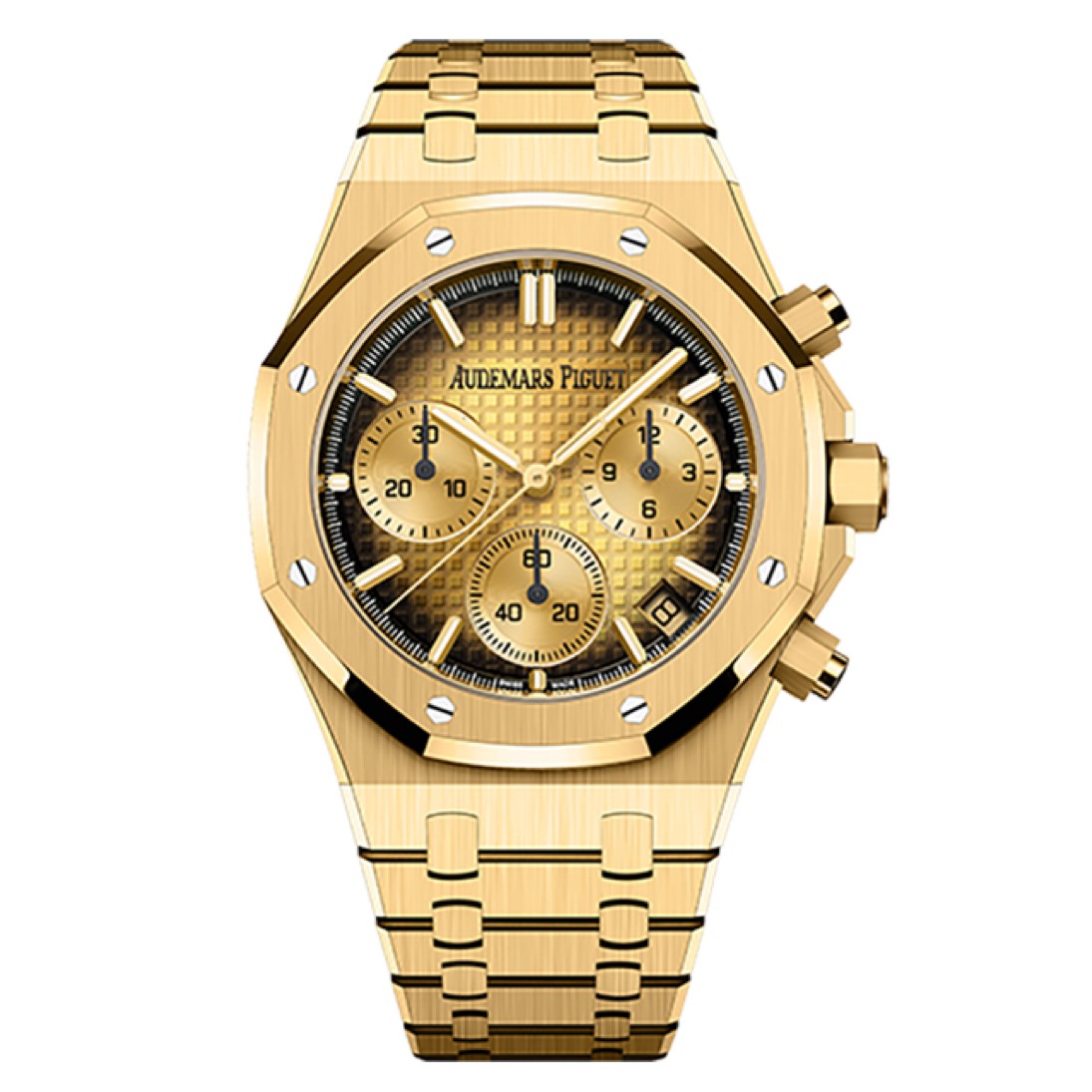 99新 Audemars Piguet/爱彼 25年全套/皇家橡树系列26240/咸蛋黄