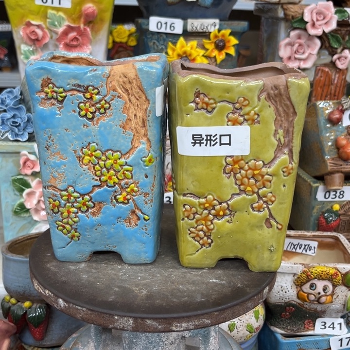 紫砂花盆粗陶材质多肉花盆