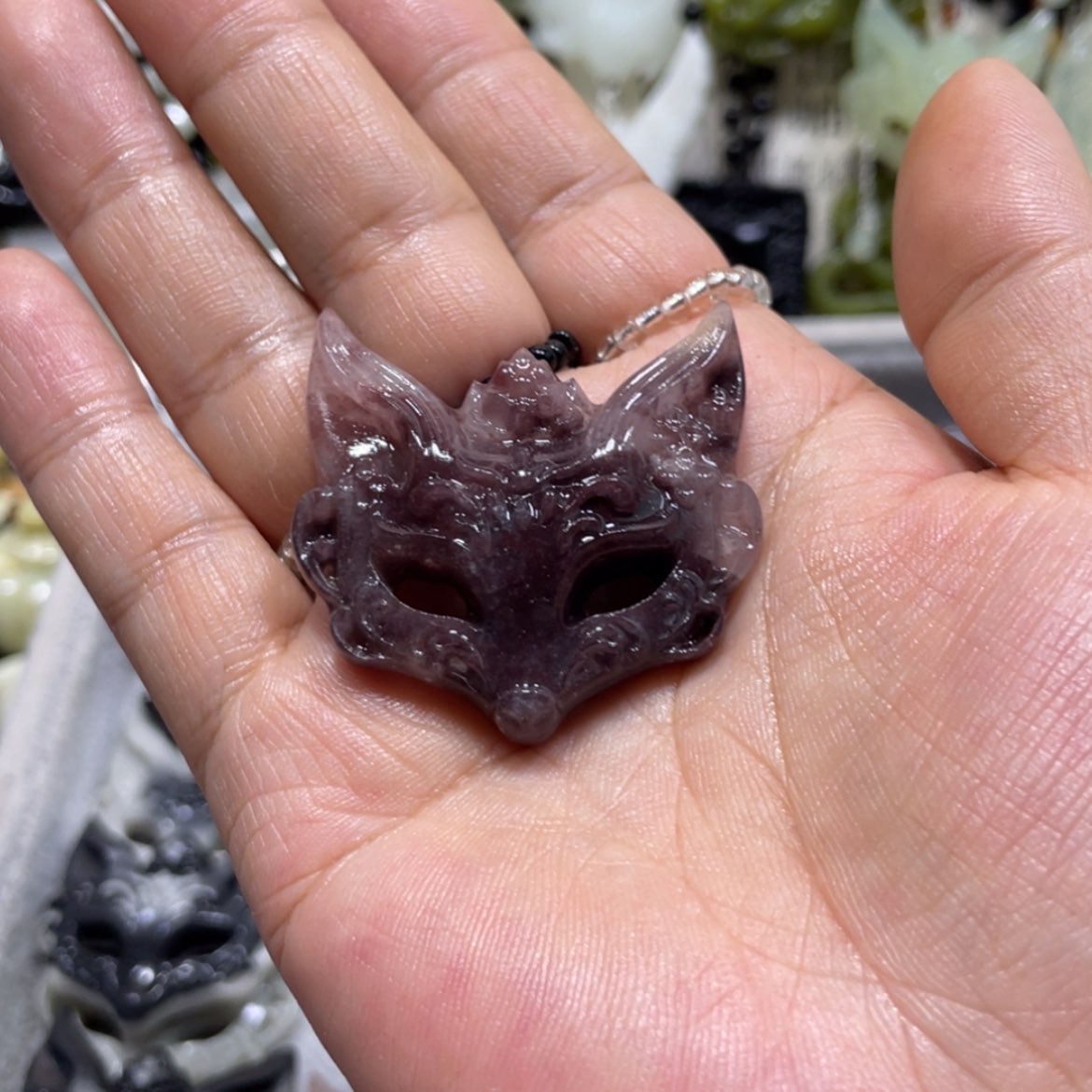 【闪购商品】岫玉颈饰未镶嵌静*格26手牌