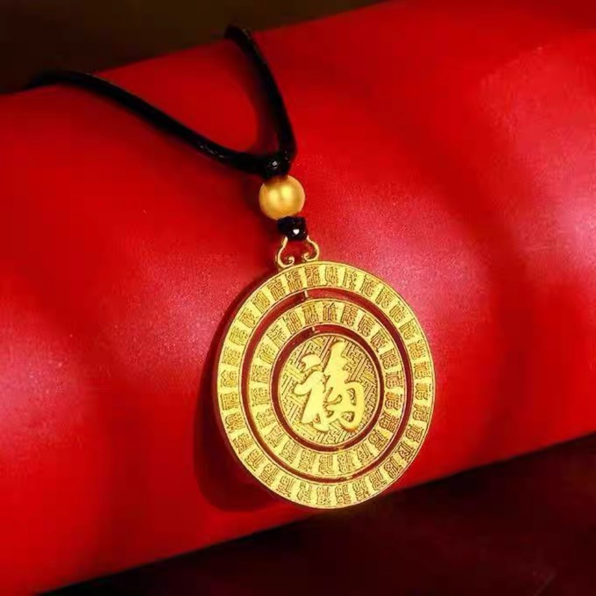 合金吊坠 百福祥云牌项链吊坠平安扣时来运转圆牌男女同款