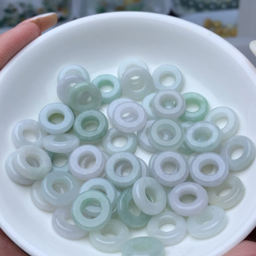 【闪购商品】翡翠手链未镶嵌卡12.5玉环20个