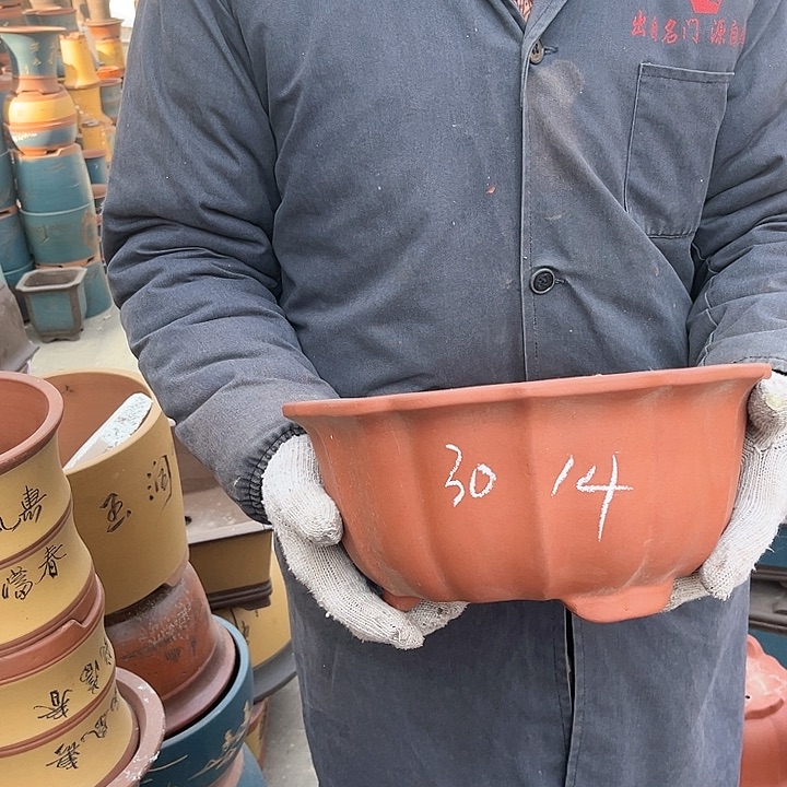 紫砂紫砂花盆和花盆