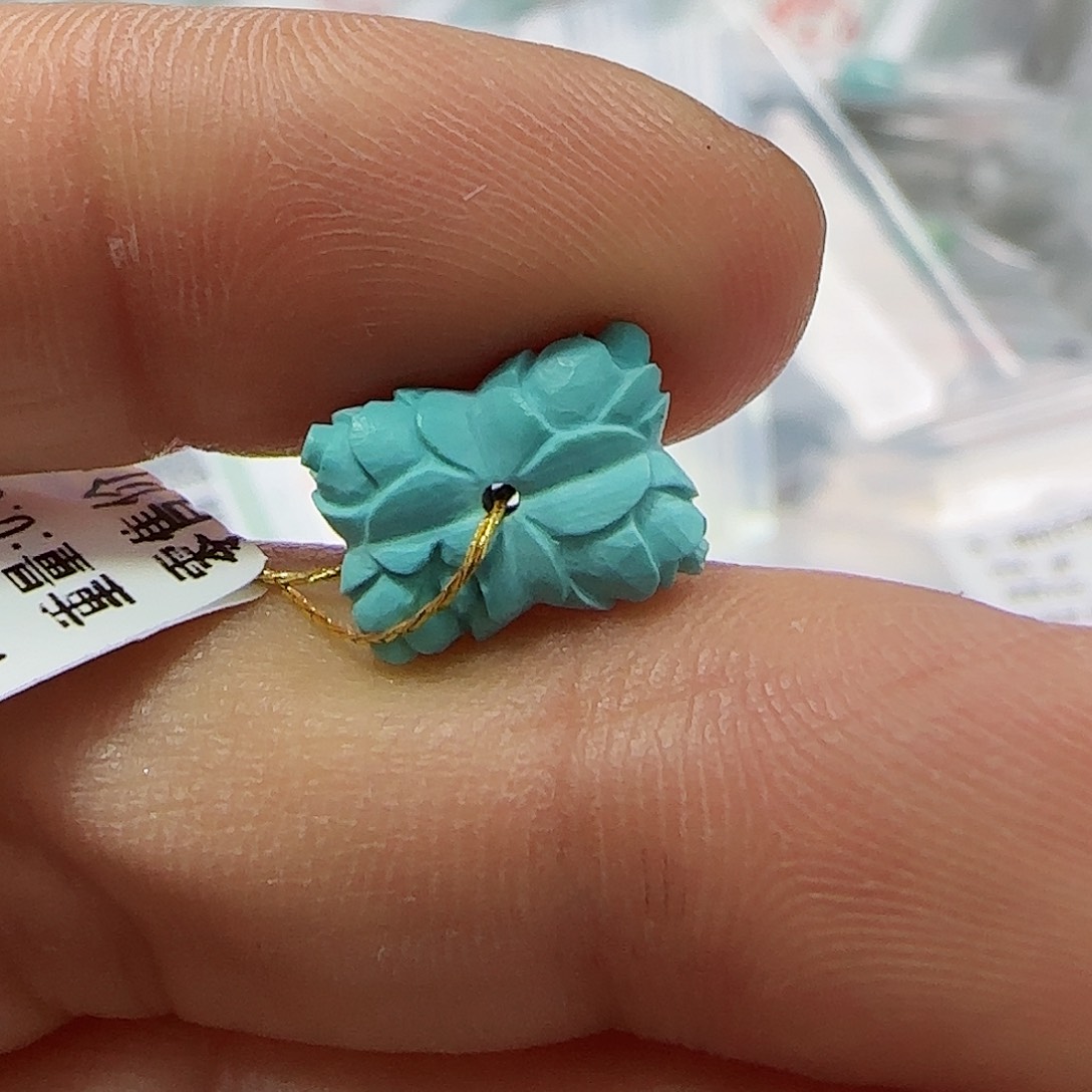 绿松石珠宝半成品未镶嵌
