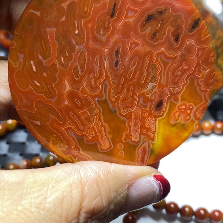 玛瑙/玉髓颈饰未镶嵌油****平