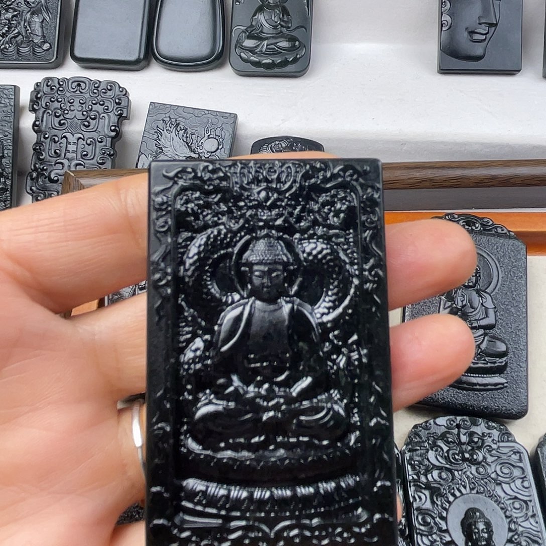 ༺***༻和田玉未镶嵌颈饰