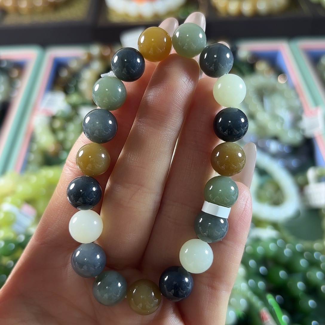 和田玉未镶嵌手链22