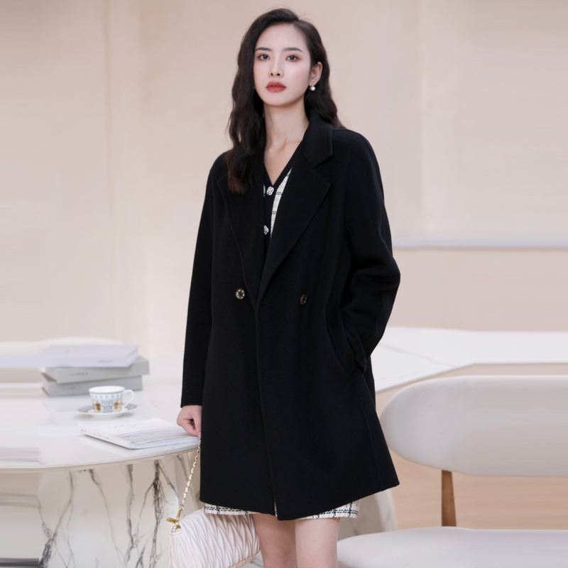 【粉丝专享】BuouBuou山羊绒气质高贵洋气中长款毛呢外套BJ4C870