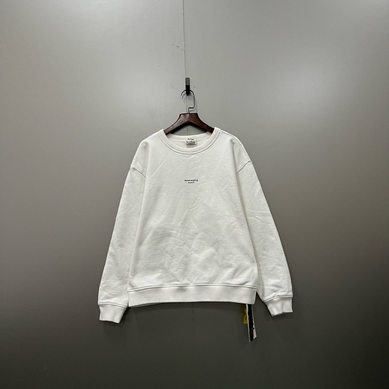 95新 AcneStudios 白色印花logo卫衣 XXS码/ki301498