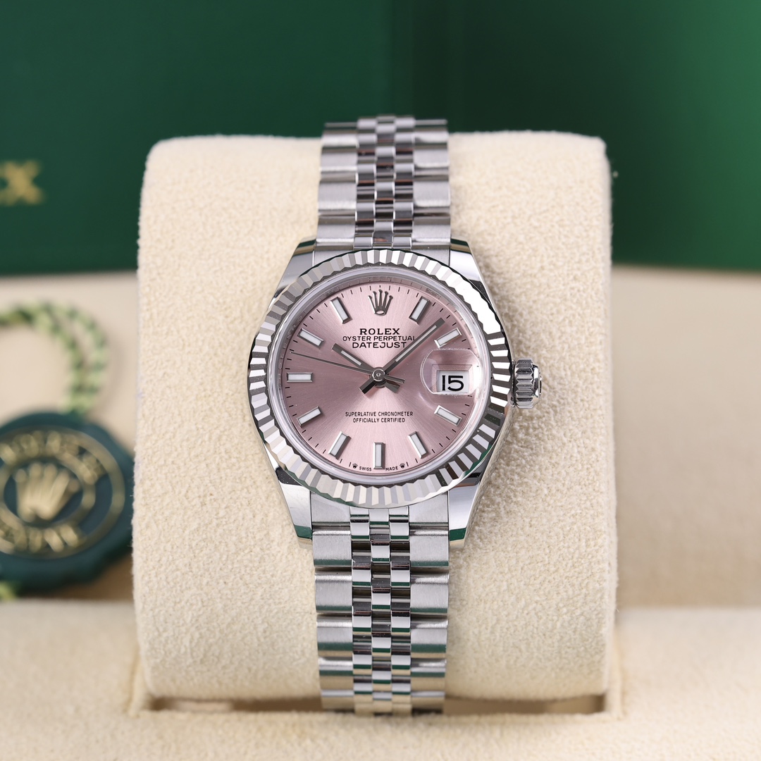 99新 Rolex/劳力士 279174-0001日志 粉色盘面 2025年1月保卡 