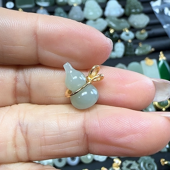 和田玉吊坠(不含链)银S925镶嵌