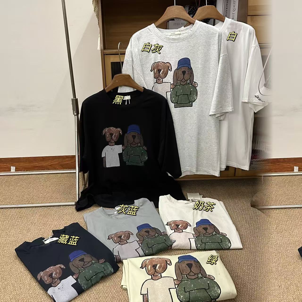 33推荐 3158#9024 日系新款双纱印花T恤 02-18