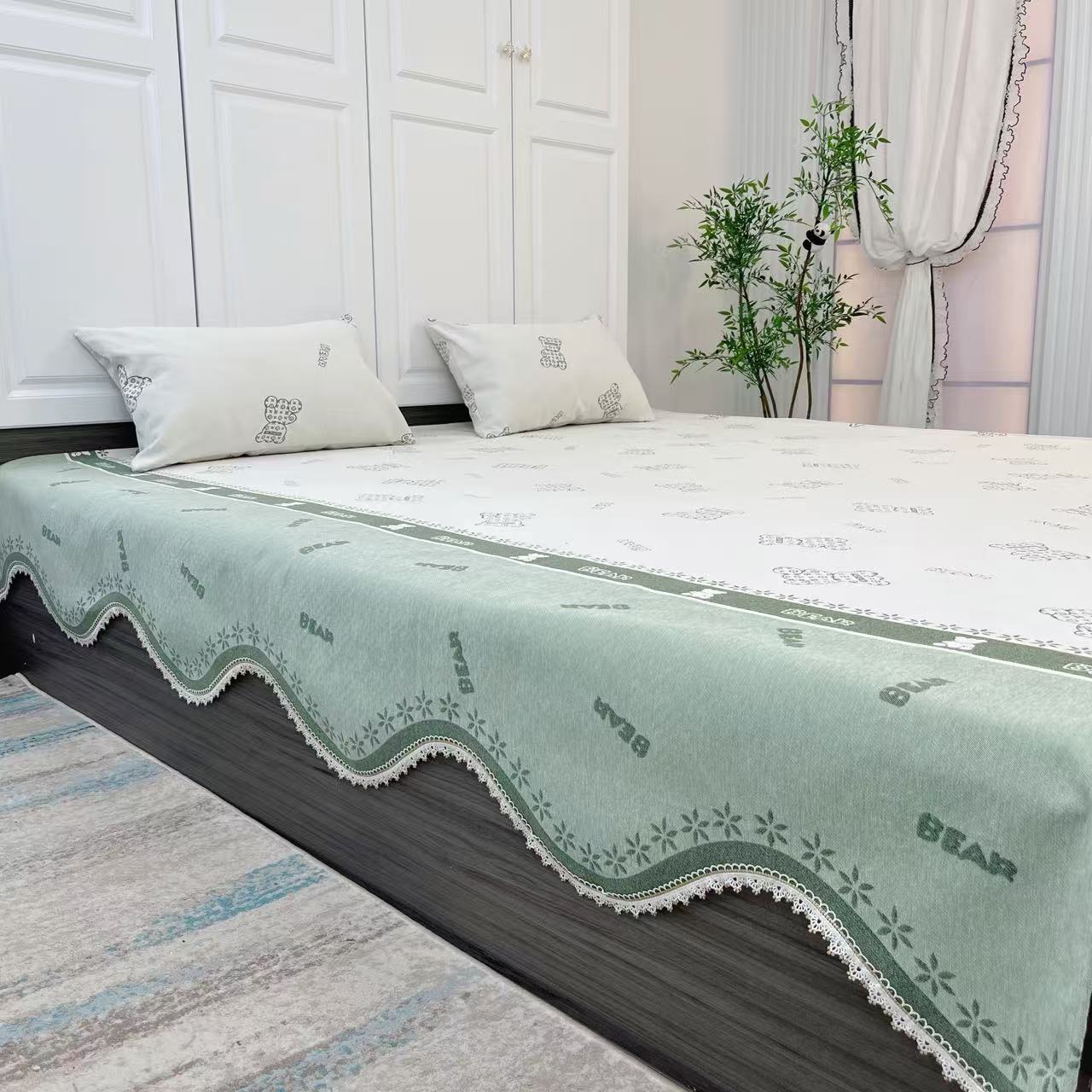 峻杨（泰迪熊）雪尼尔简约网红四季榻榻米床盖炕盖