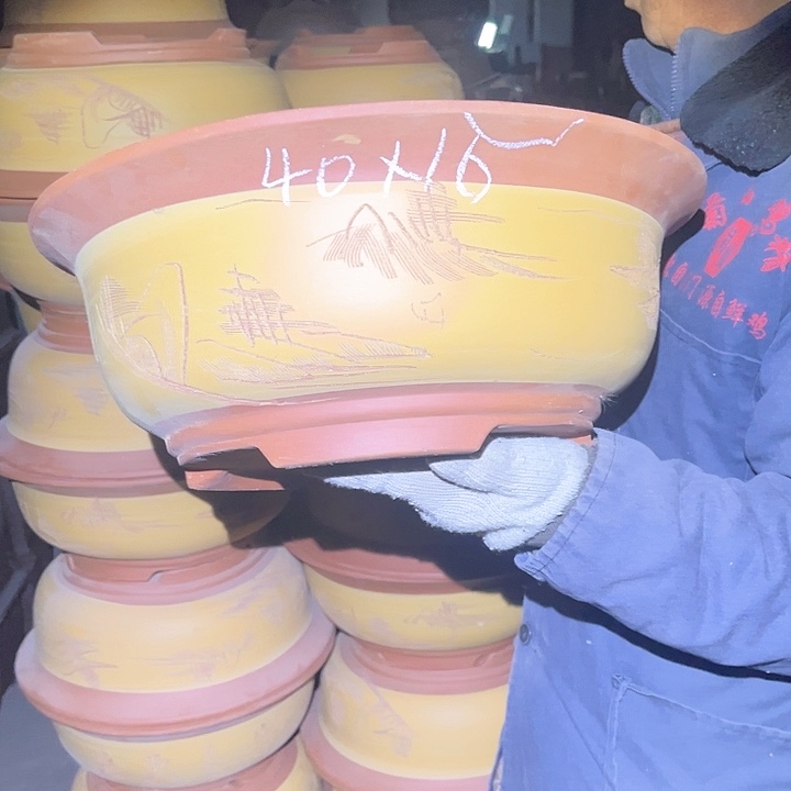 紫砂紫砂花盆也太