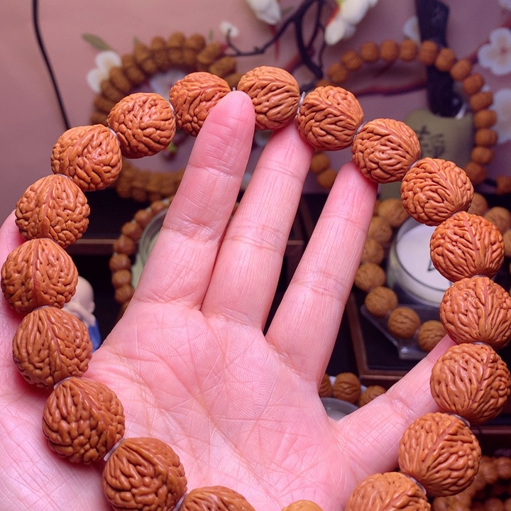 桃核手串龙纹桃核6