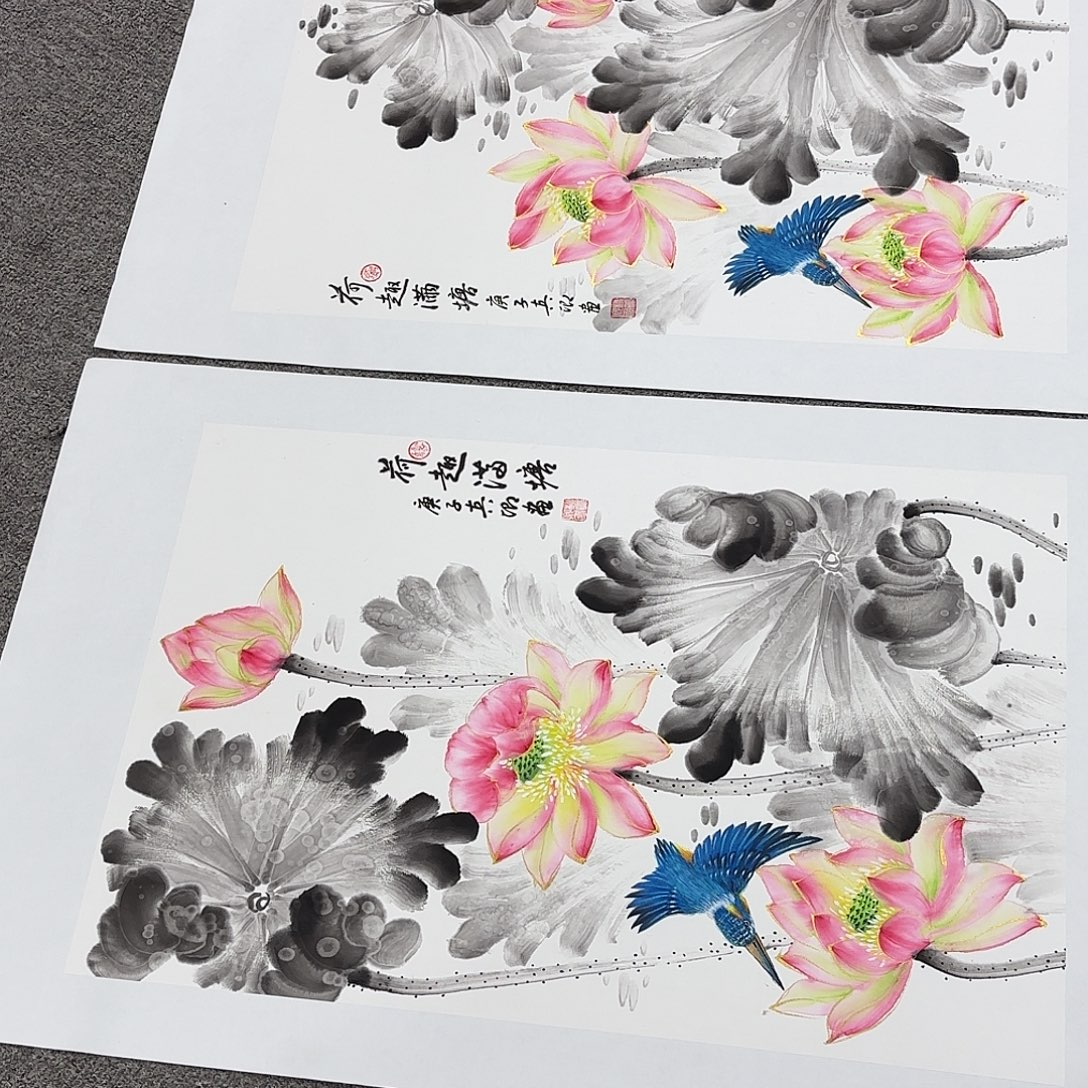 国画国画作品多次在国内外