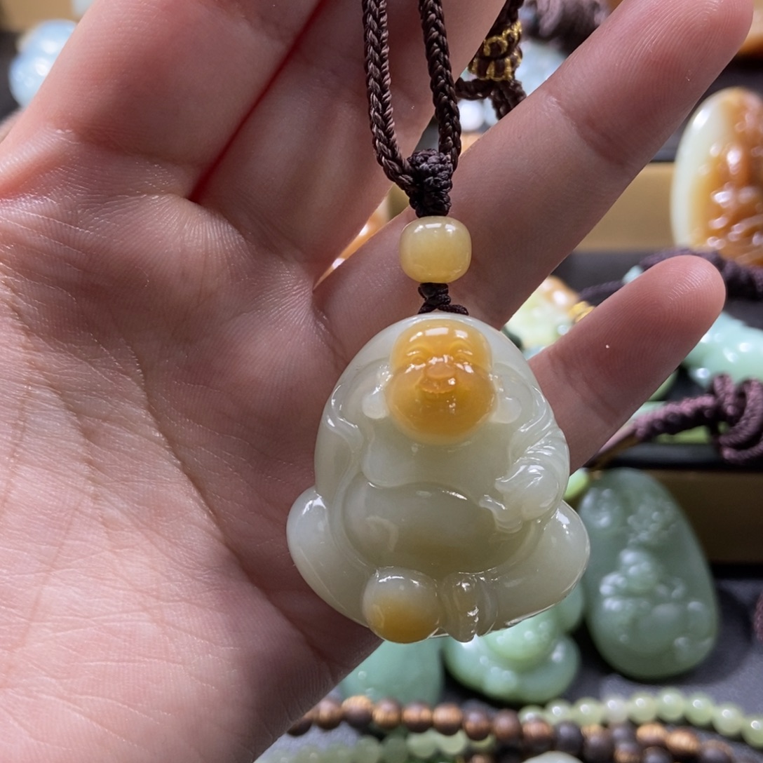 夏***塔和田玉未镶嵌吊坠(不含链)