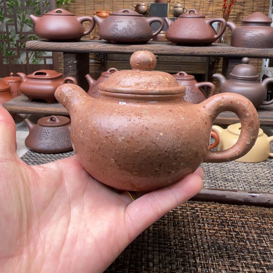 紫砂茶壶宜兴原矿紫砂手工制250