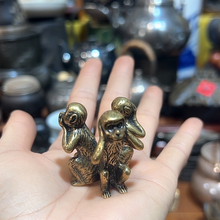 铜中古工艺品摆件