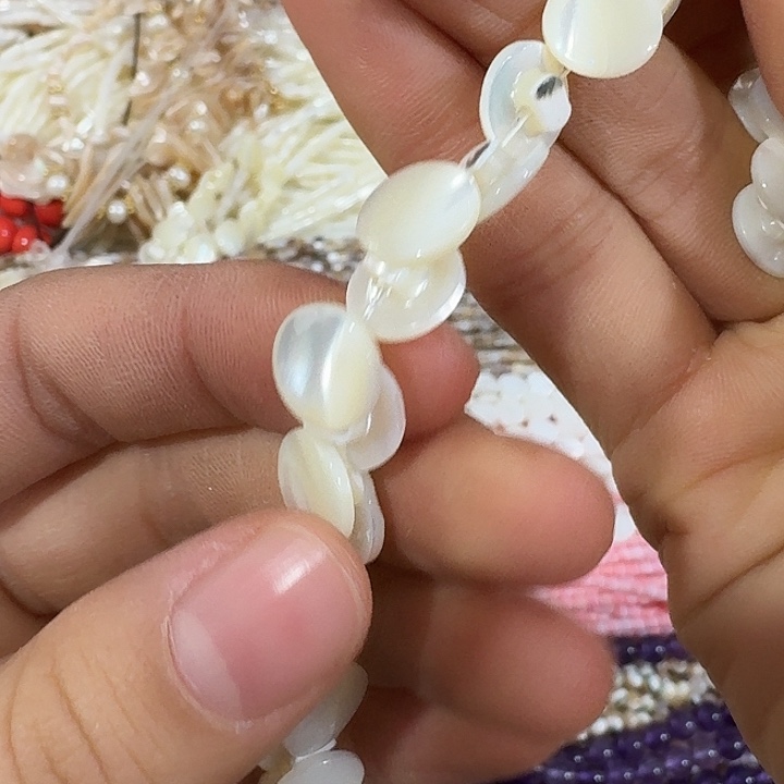 玛瑙/玉髓合金珠宝半成品15颗精品马蹄螺扣子
