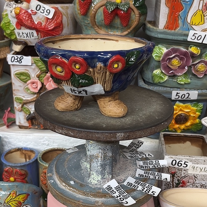 粗陶材质多肉花盆