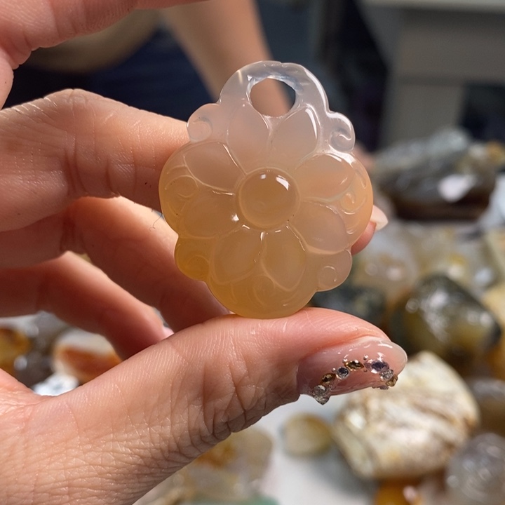 玛瑙/玉髓吊坠(不含链)未镶嵌