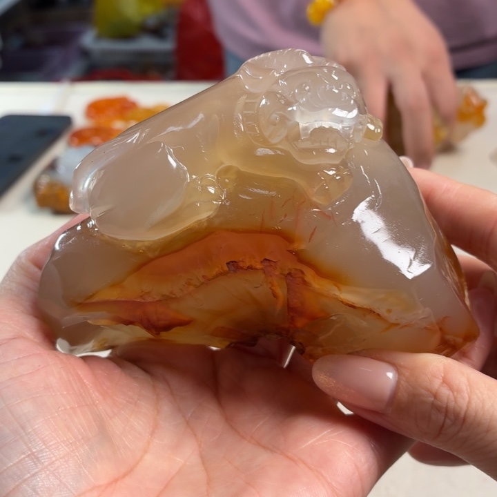 玛瑙/玉髓未镶嵌吊坠(不含链)