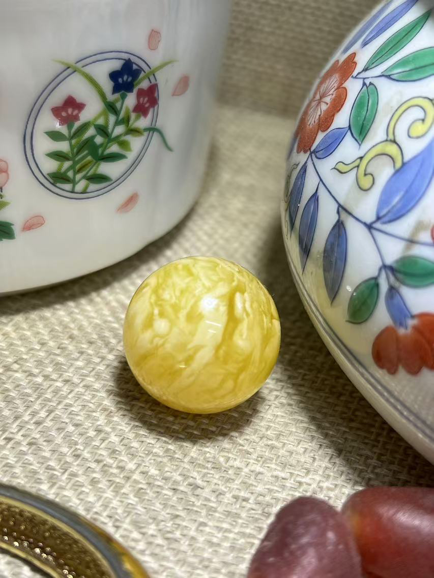 天然蜜蜡虎皮妖花全品无瑕尺寸21.3