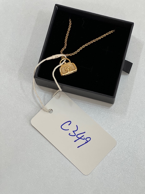 95新 DIOR/迪奥 夏七中古/Dior CD字母项链c349