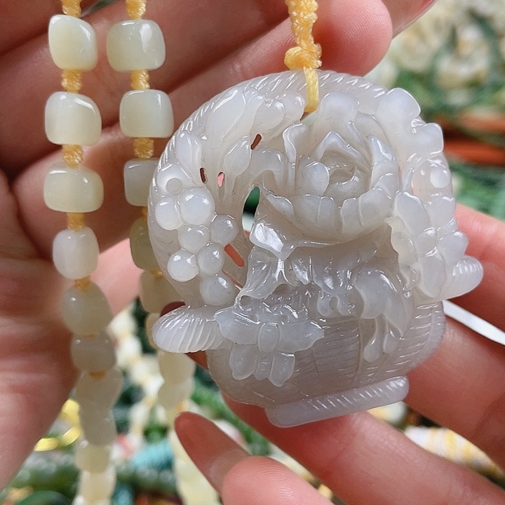 和田玉未镶嵌挂件