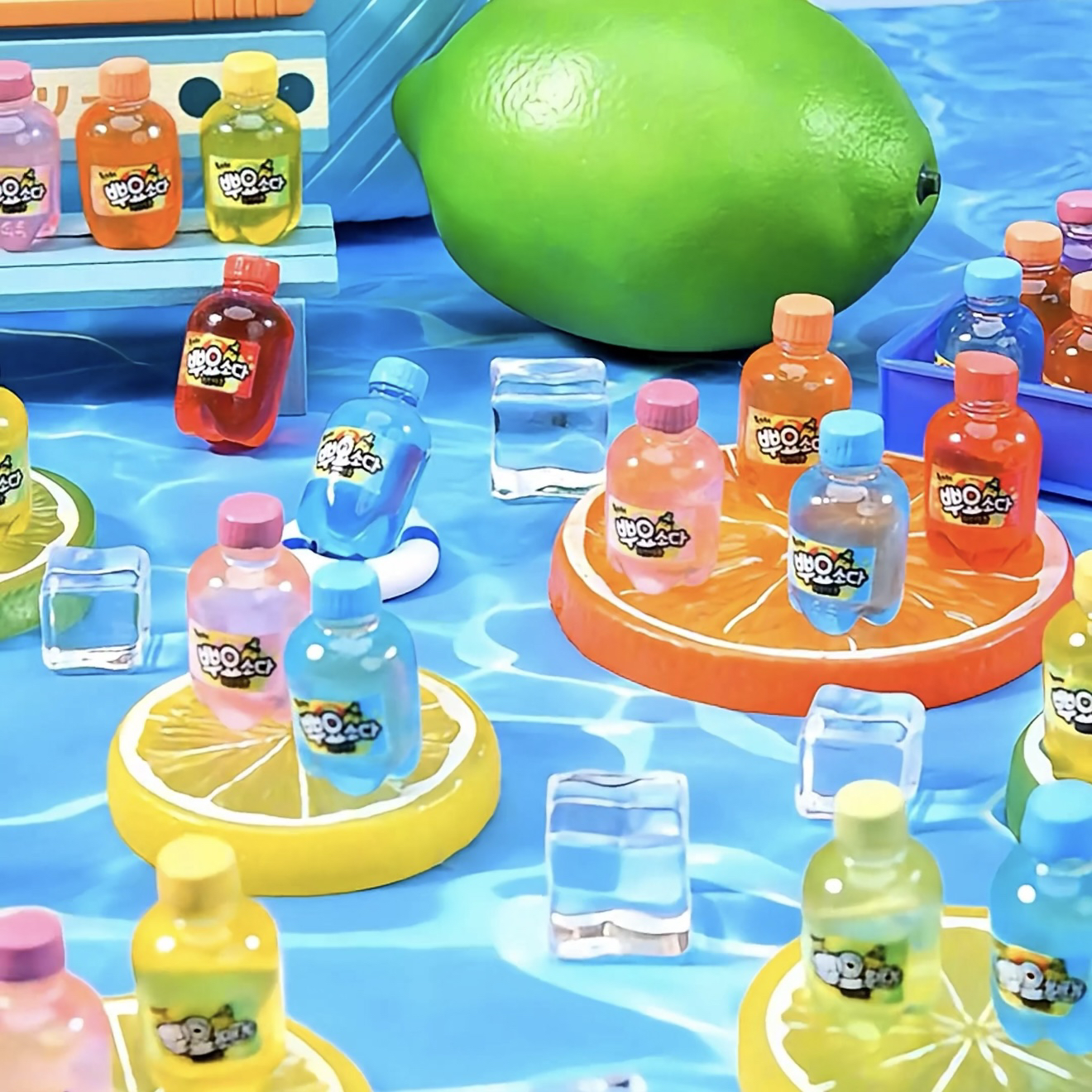 杠杠定制【全立体小汽水】可爱食玩树脂配件DIY配件手机链迷你玩具