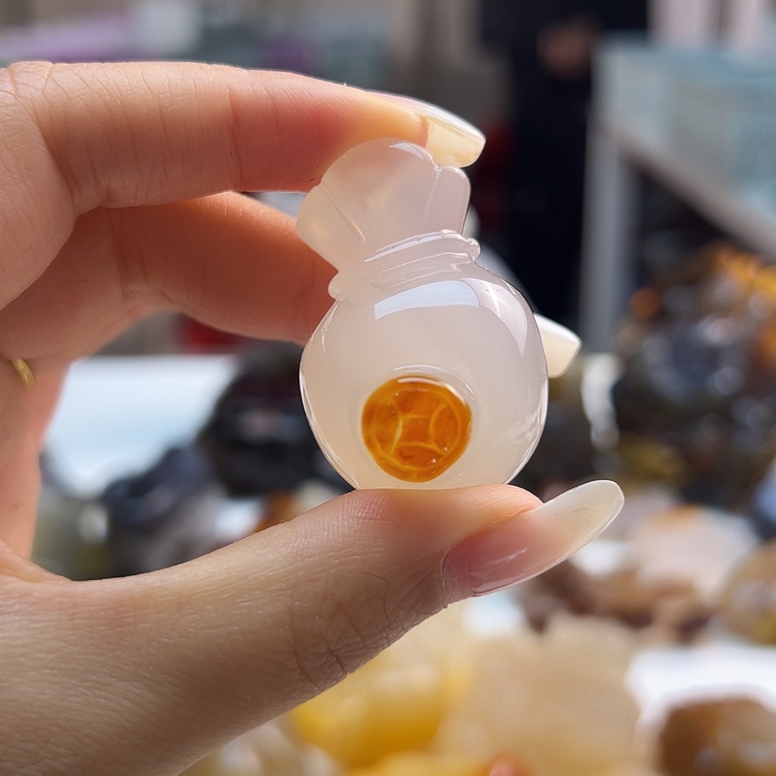 玛瑙/玉髓未镶嵌吊坠(不含链)