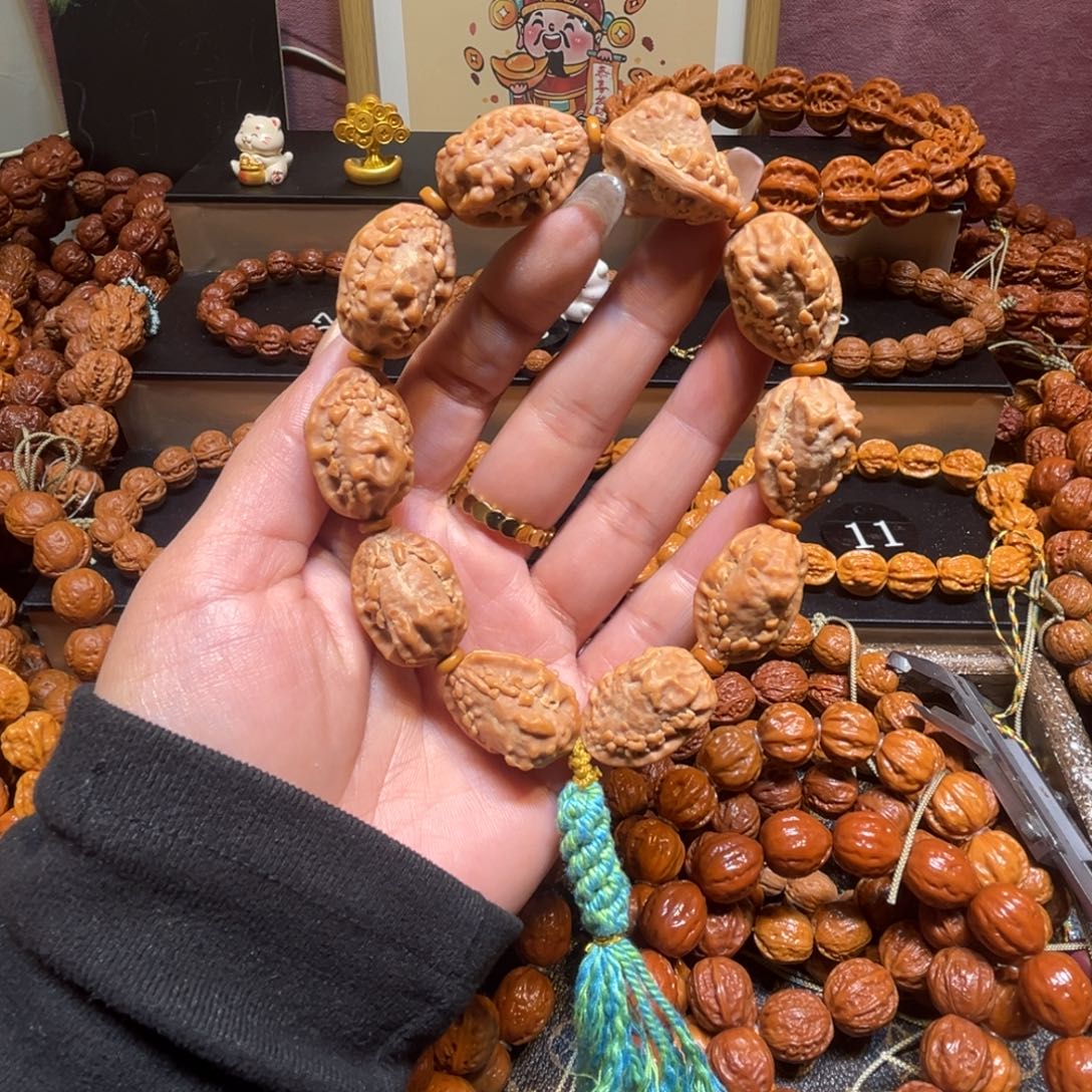 文玩核桃手串麒麟角