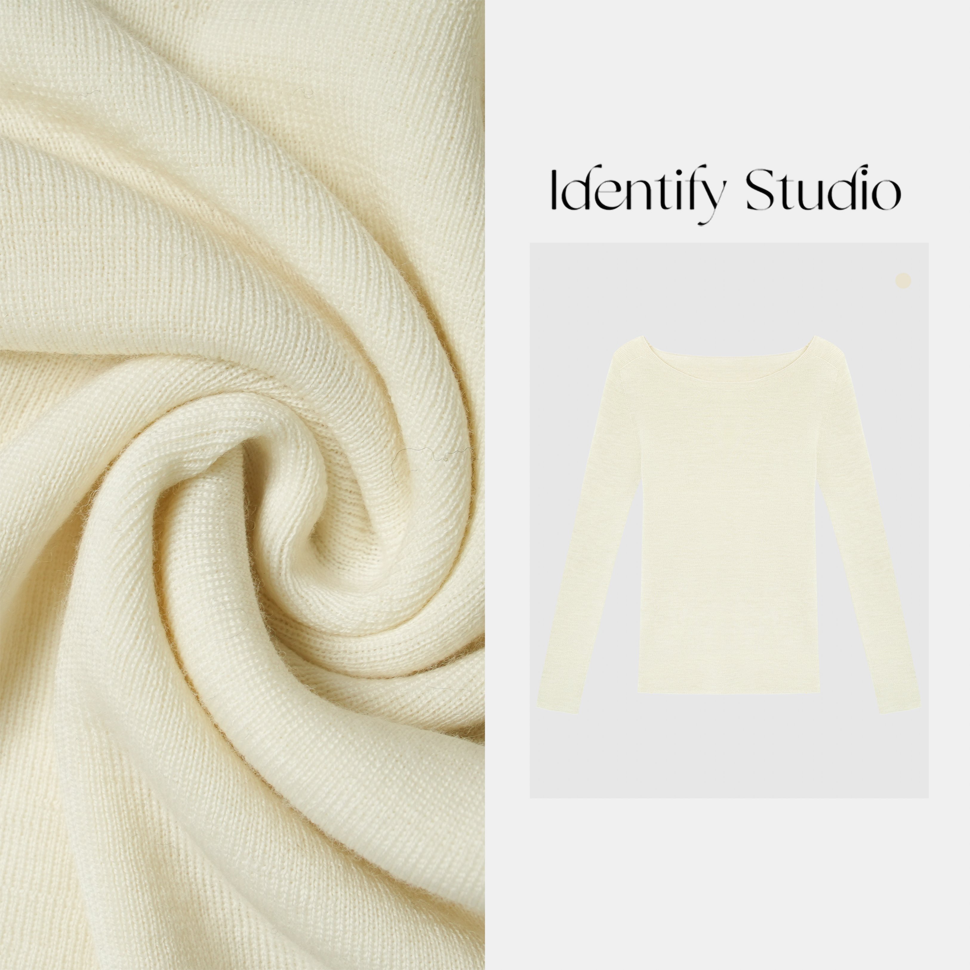  IDENTIFY秋季新款气质时尚百搭针织羊毛上衣25AWG101913