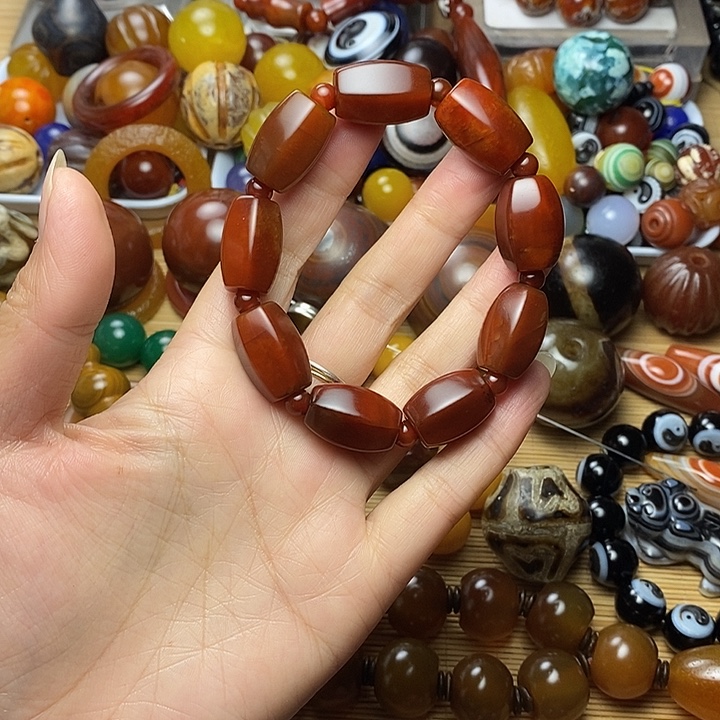 多***宁玛瑙/玉髓合金珠宝半成品