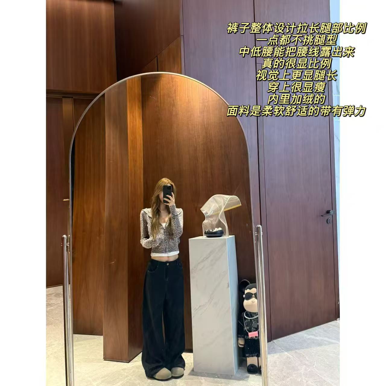 徐秋阳  金扣原牛  秋冬新款百搭时尚休闲显瘦显白牛仔裤